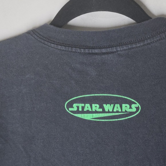 Vintage 90s Star Wars Yoda T Shirt Youth XL Jedi Master Movie Promo Double-Sided - Picture 5 of 6